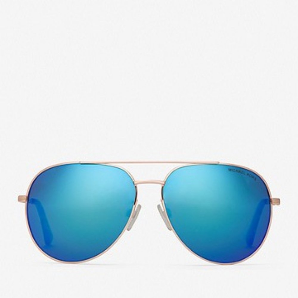 MICHAEL KORS Rodinara Aviator Sunglasses Cobalt Blue NWT